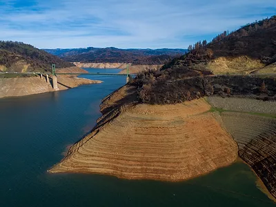 Lake Oroville depletion
