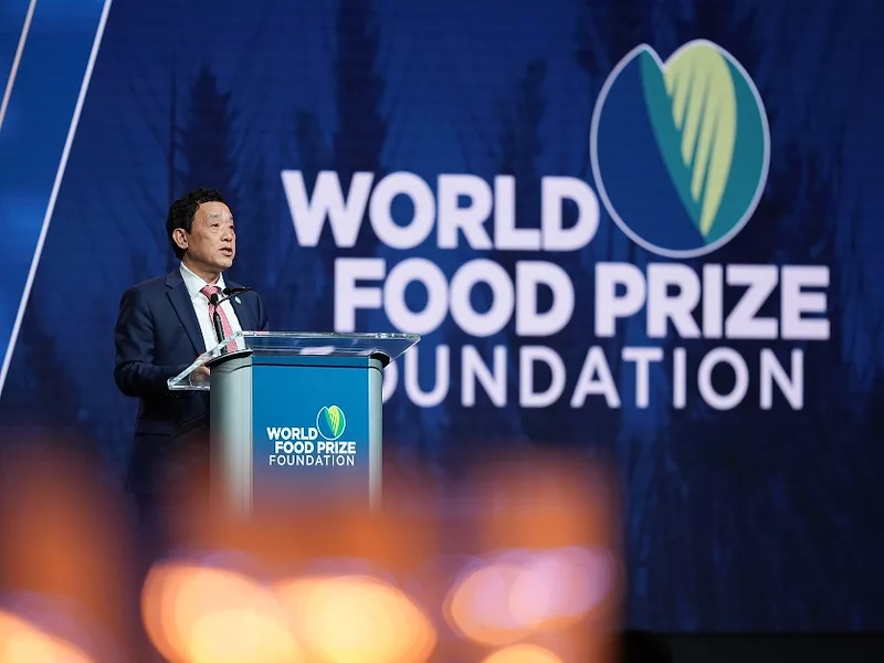 Qu Dongya FAO director general World Food Prize WFP.jpg
