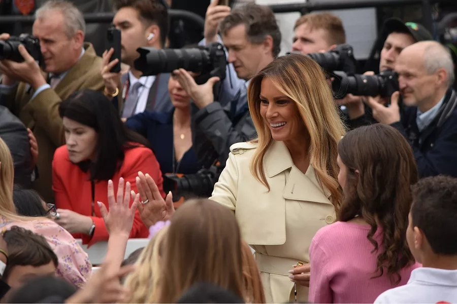 Melania Trump at the White House Easter Egg Roll.jpg