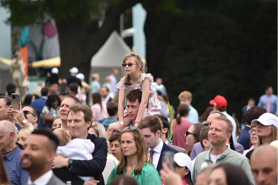 Over 40,000 people attended the event and looked on as the president spoke.jpg