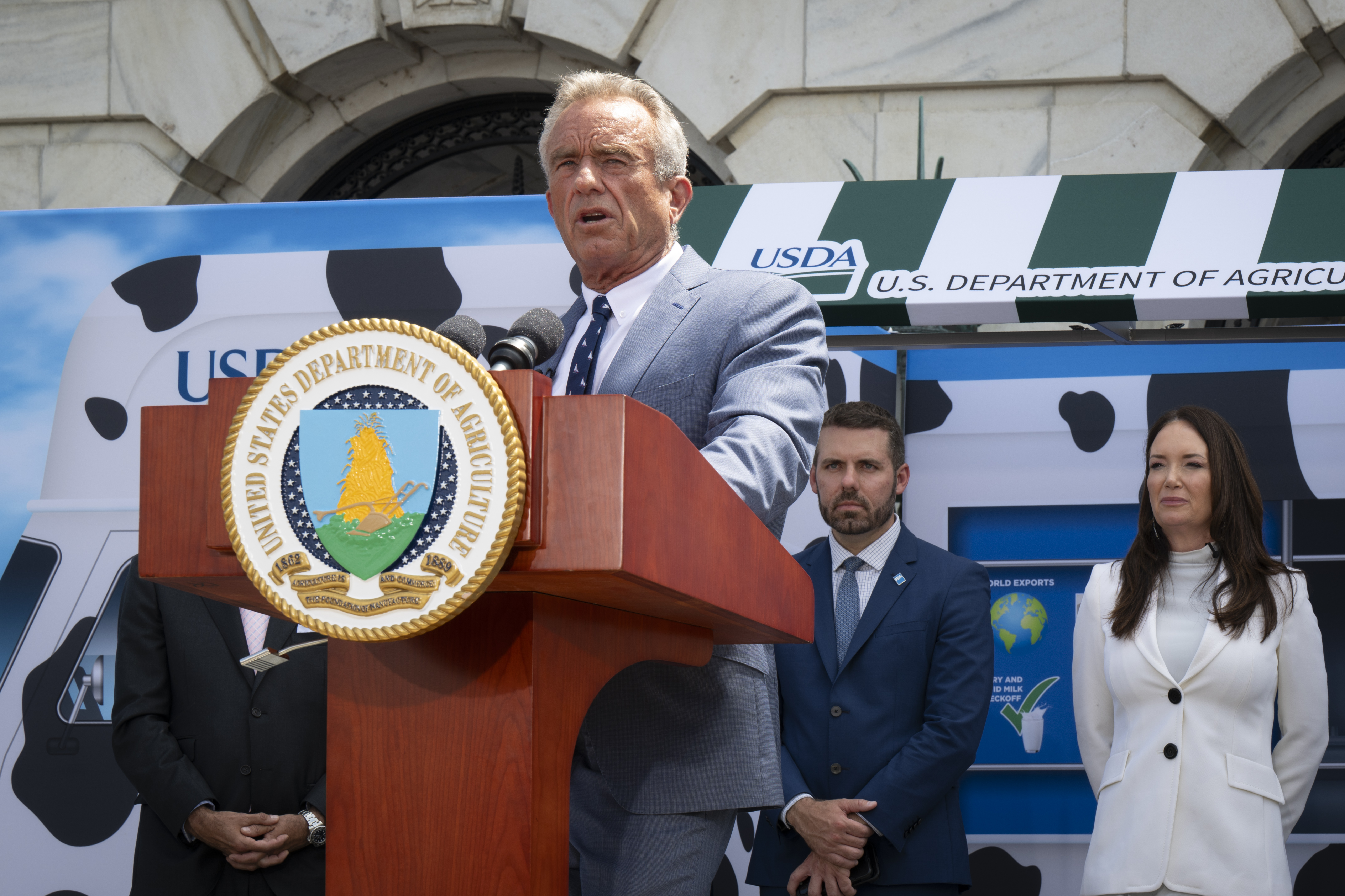 RFK Jr. Brooke Rollins USDA HHS ice cream announcement July 2025.jpg