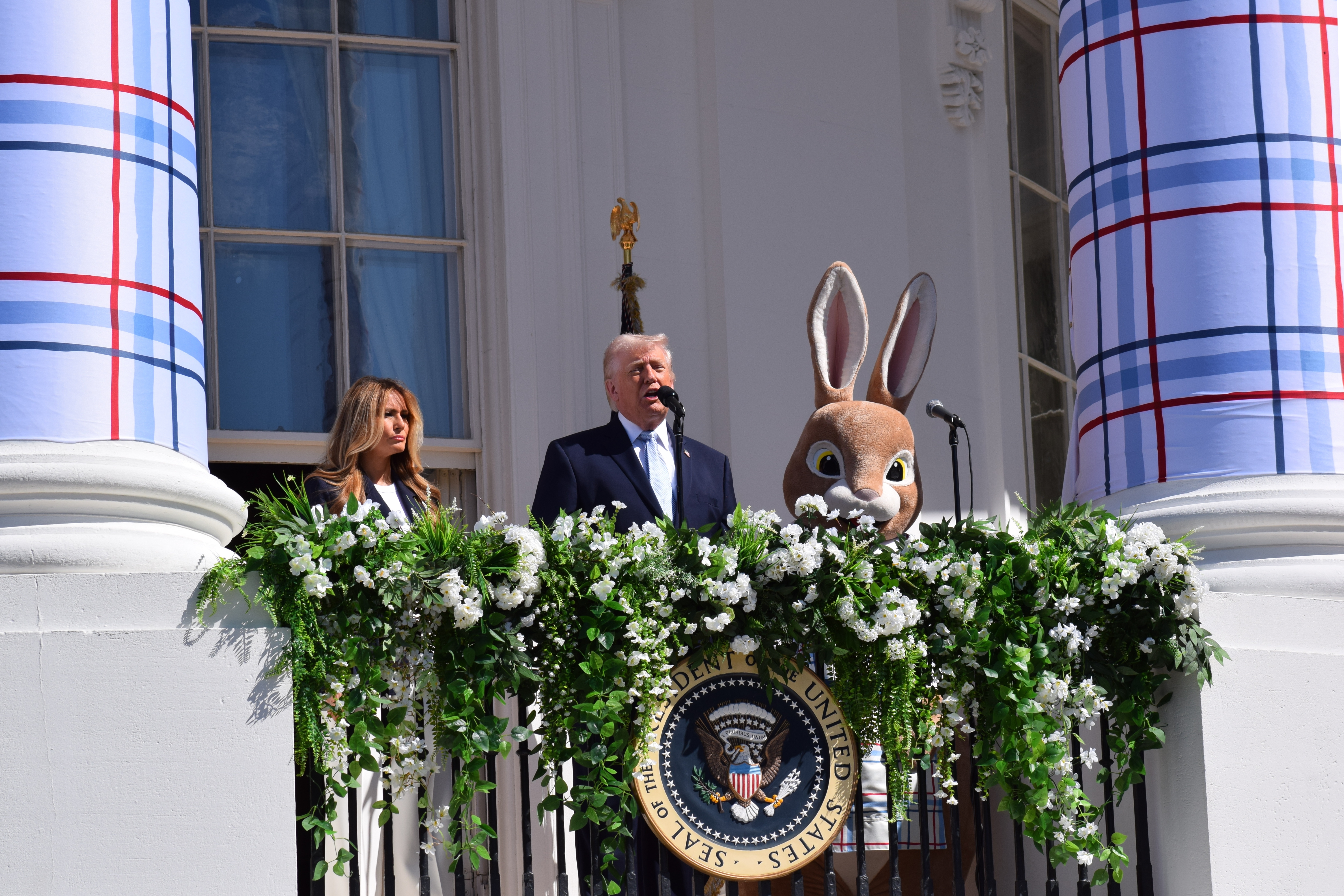 Trump white house egg roll speaking 4