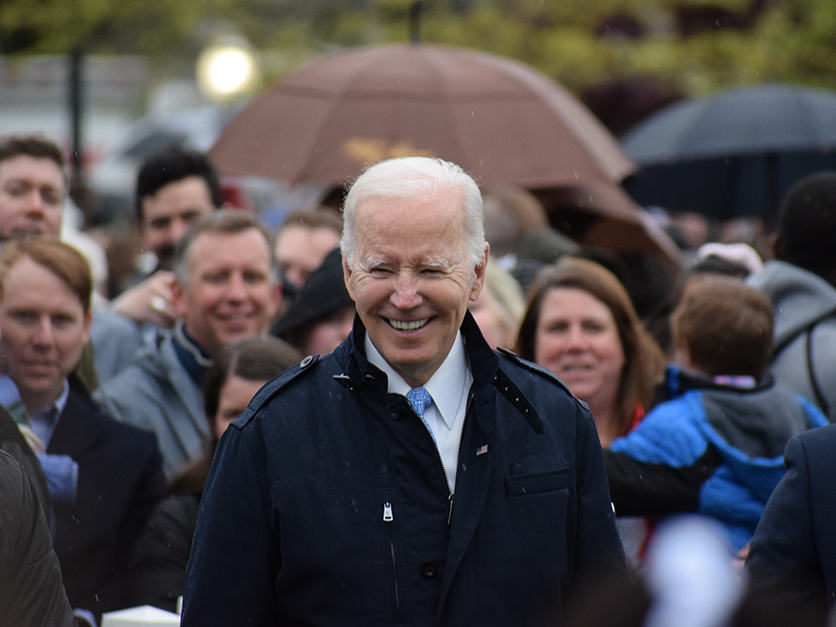 Joe Biden smiles to crowd.JPG