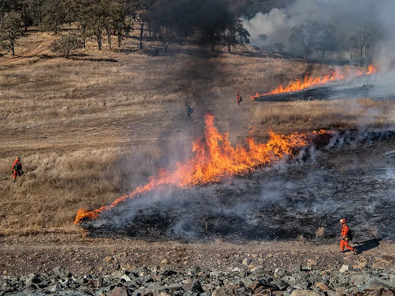 Controlled burn in California