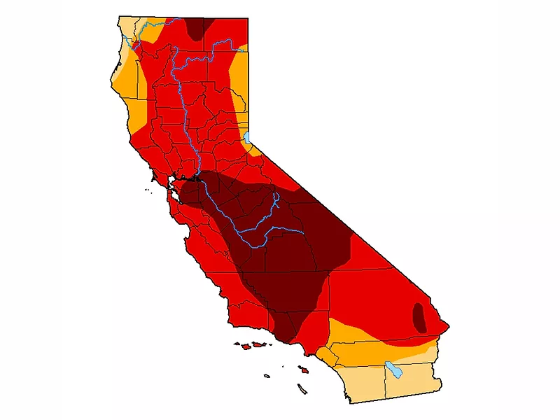 US Drought Monitor map