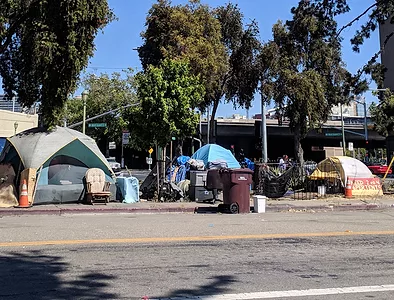Homeless encampment