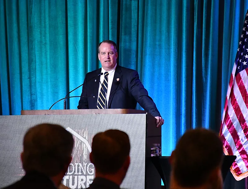 Jamie Johansson at CFBF meeting