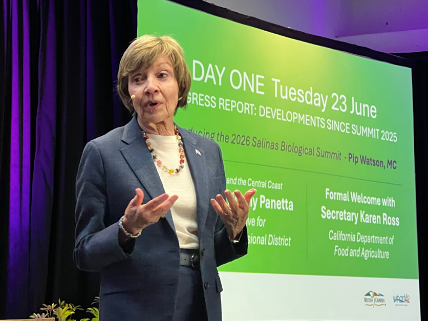 Karen Ross at Biological Summit