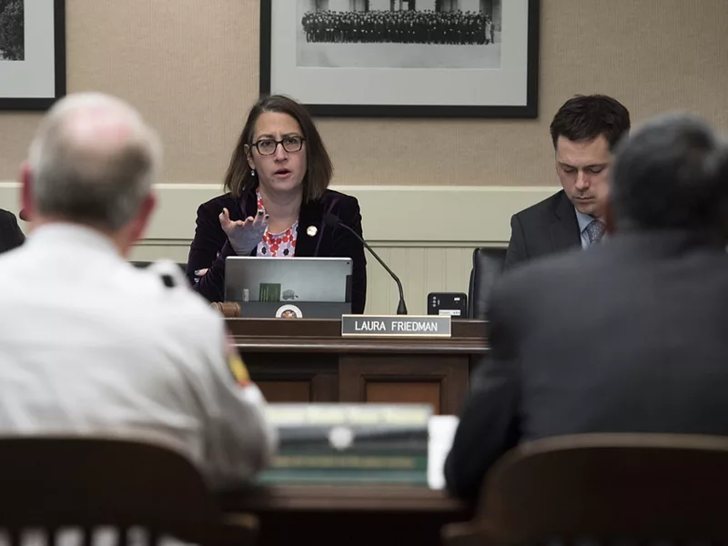 Laura Friedman in committee