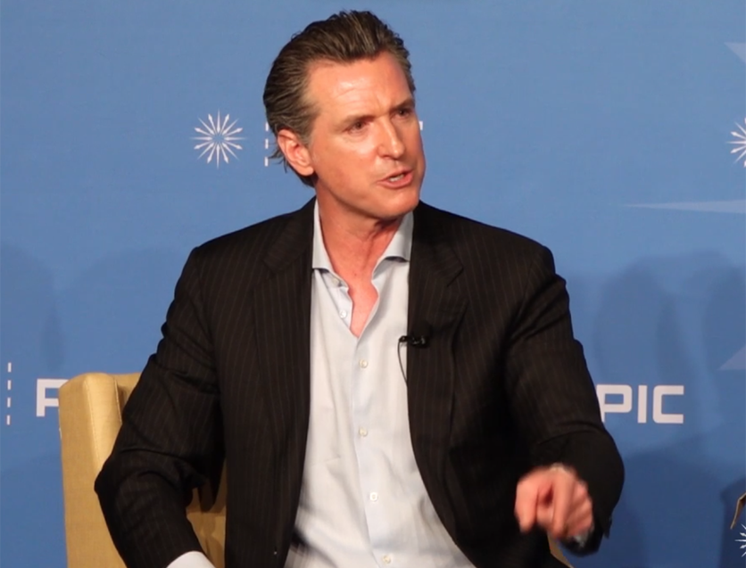 Gavin Newsom at PPIC event