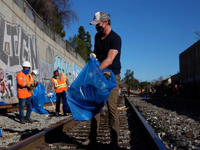 Newsom rail cleanup