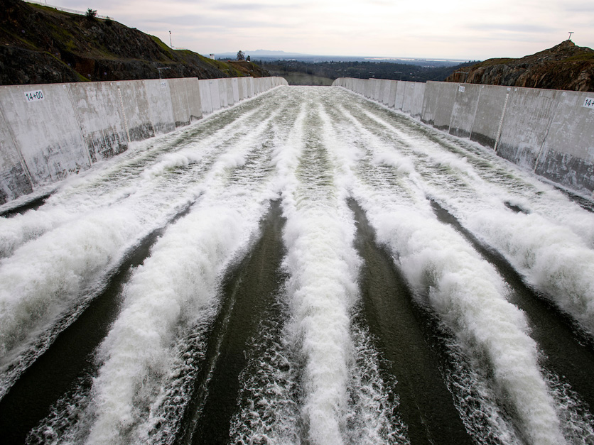 Oroville Spillway release