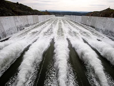 Oroville Spillway release