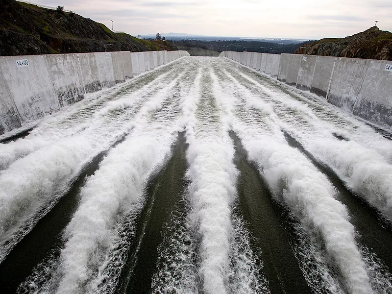 Oroville Spillway release