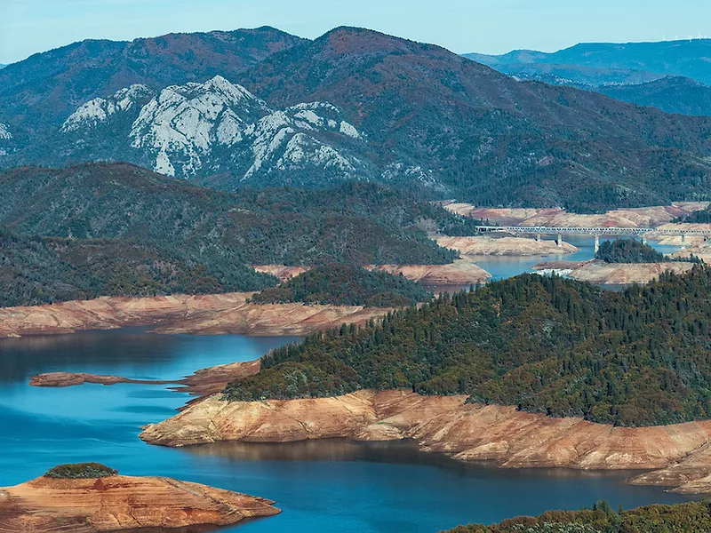 Shasta Lake drought levels