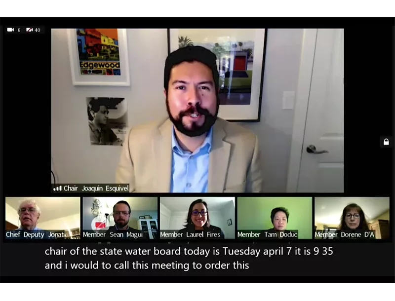 State Water Board on Zoom