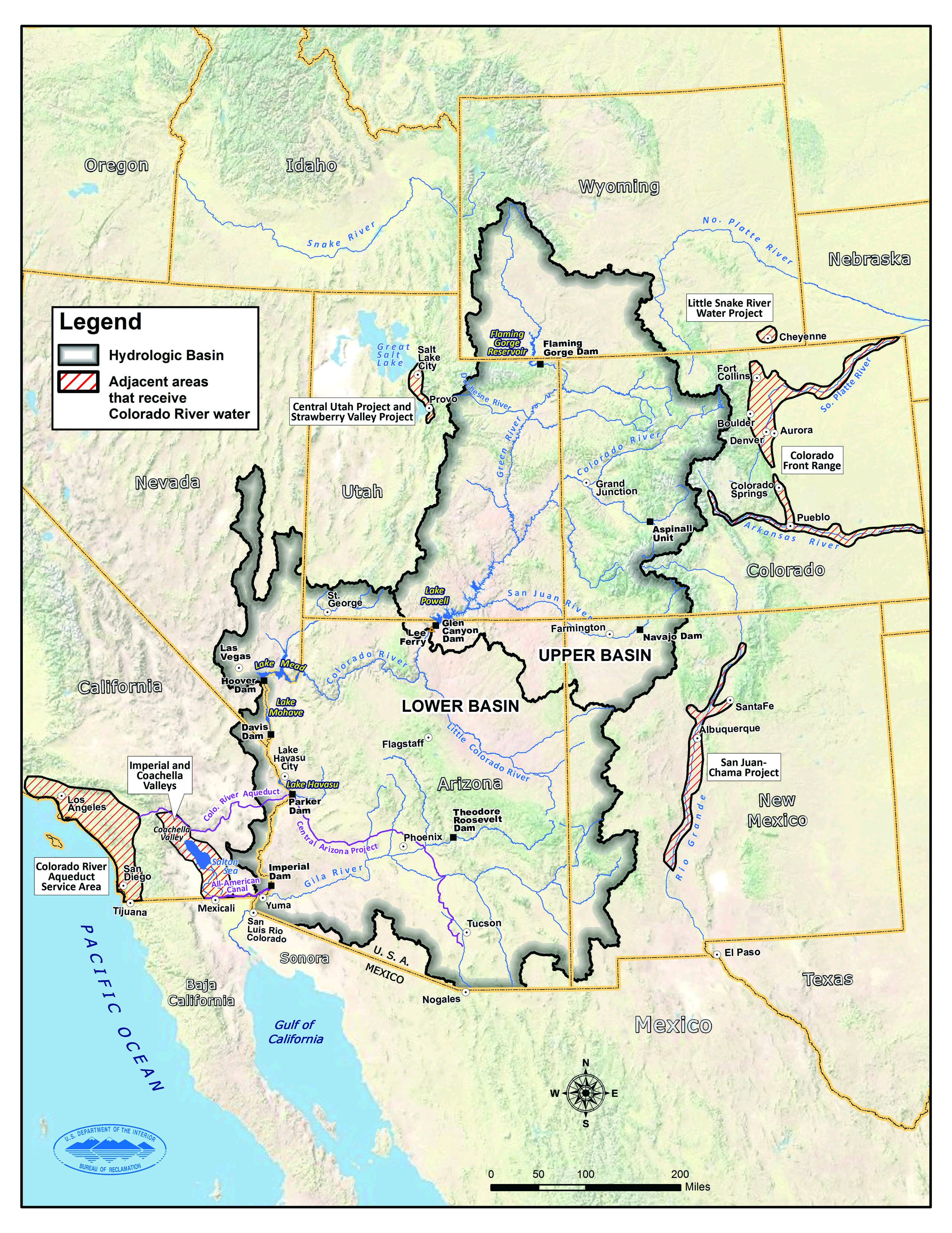map of Colorado River basins