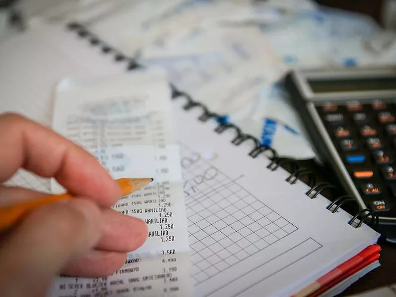 money bills taxes