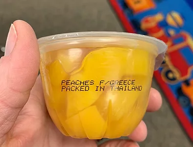 peach cup