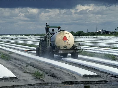 spraying crops