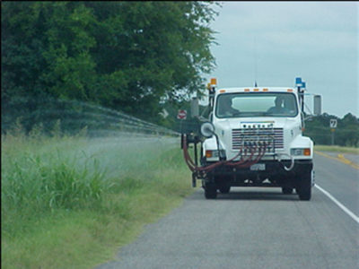 roadway herbicide spraying
