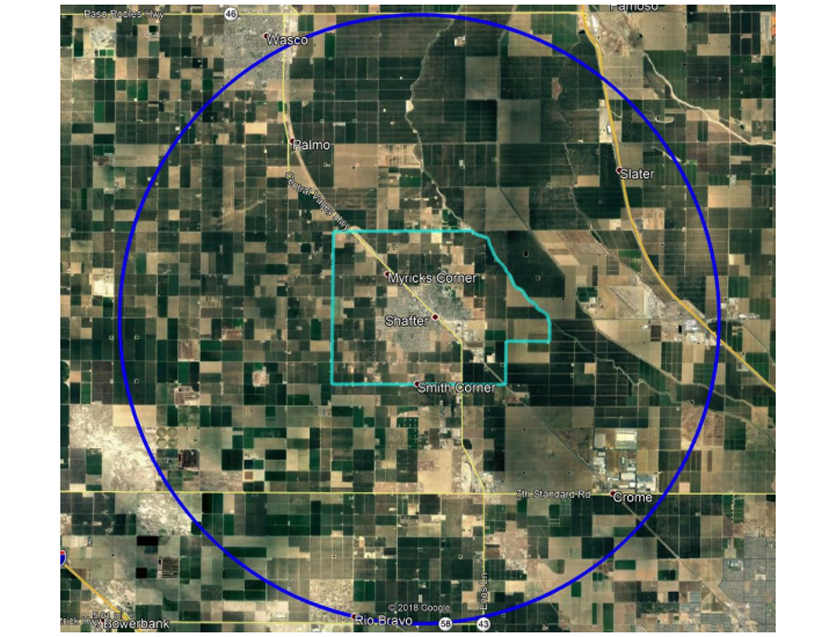 Shafter map