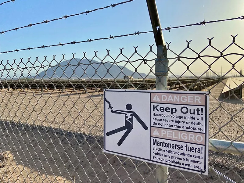 solar project fencing