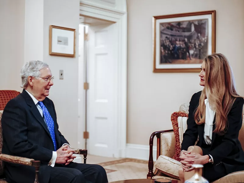 Mitch McConnell and Kelly Loeffler