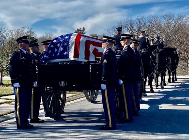 Sen. Bob Dole was laid to rest at Arlington National Cemetery Wednesday. (Marshall Matz)