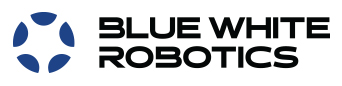 Blue and White Robotics Logo