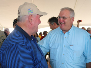 Kevin Skunes and Sonny Perdue