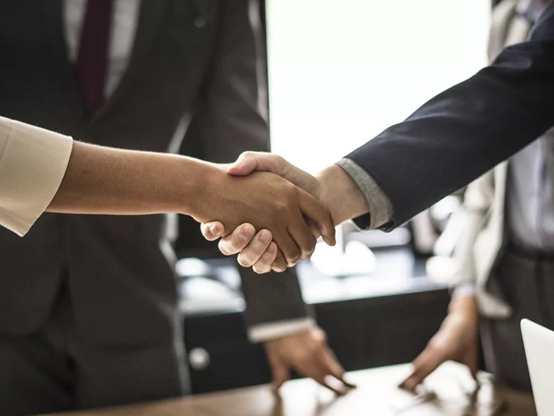 CEO handshake