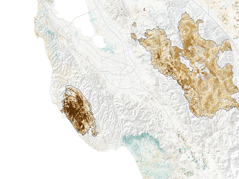 NASA CA wildfire map 836x627