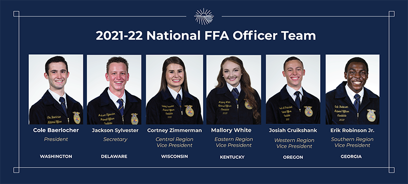 2021-2022 National FFA officers