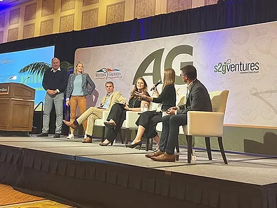 Nutjobs CEO and COO competing at AgSharks.