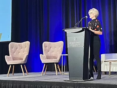 Woman speaking