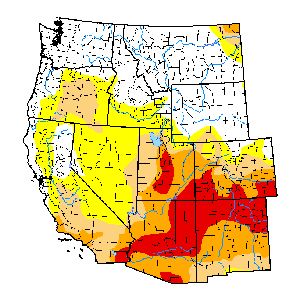 April 3 Western drought monitor