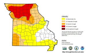 Missouri drought monitor