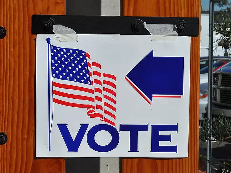 Voting sign