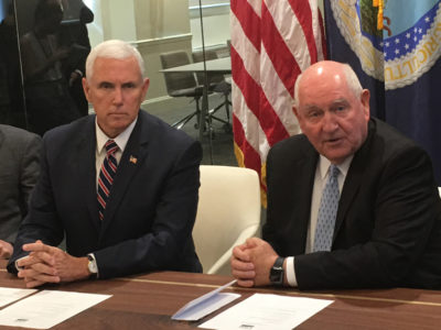 Sonny Perdue and Mike Pence