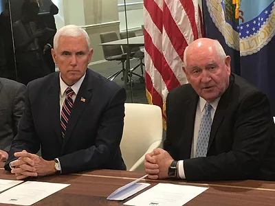 Sonny Perdue and Mike Pence