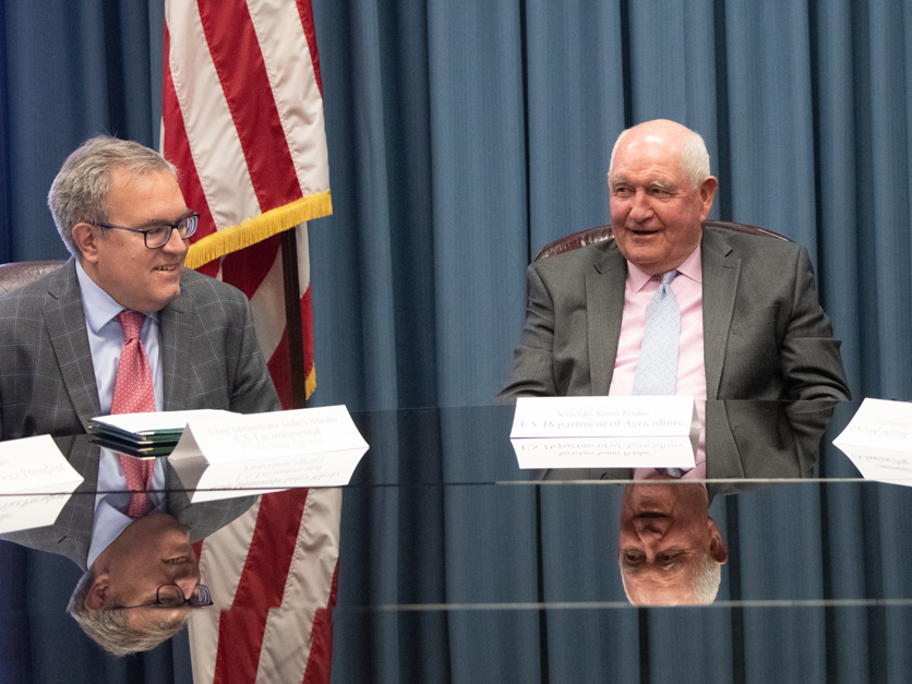 Sonny Perdue and Andrew Wheeler