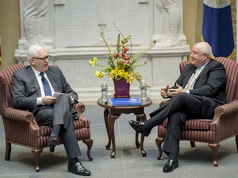Sonny Perdue and Paul Gigot