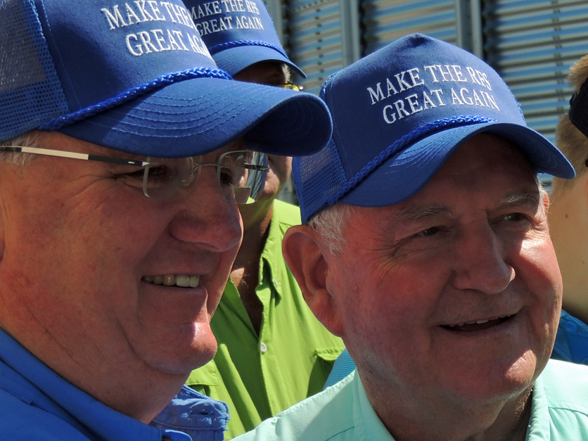 Sonny Perdue and Kevin Skunes