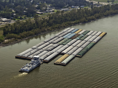 Mississippi river barge new orleans