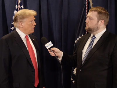 President Donald Trump and Spencer Chase