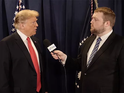 President Donald Trump and Spencer Chase