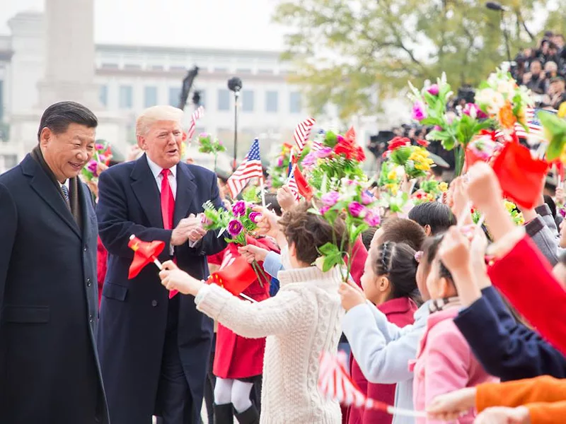 Donald Trump and Xi Jinping