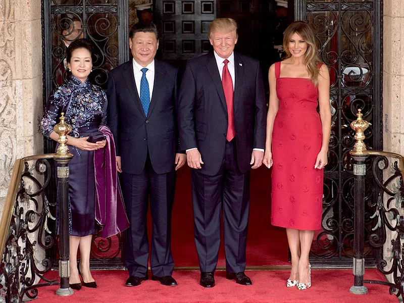 Donald Trump and Xi Jinping