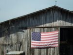 US Flag on Barn